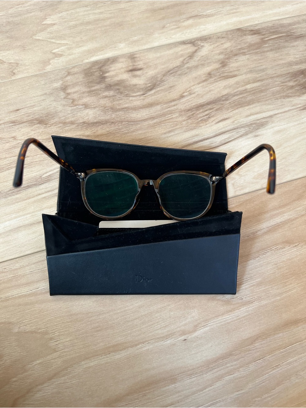 Dior Tortoise Shell Rounded Optical Frames - Picture 3 of 4